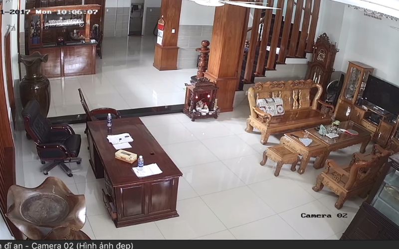 Lắp đặt camera tại phòng khách