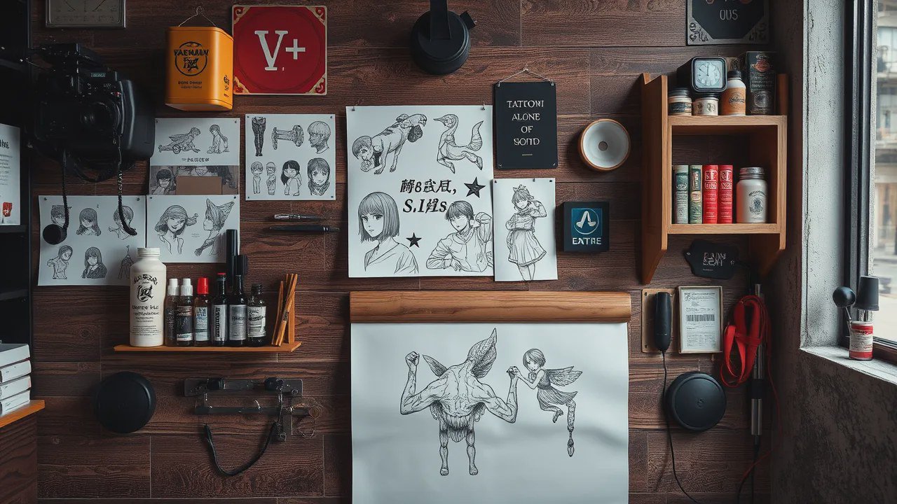 Tìm tattoo studio Hà Nội chuyên xăm anime/manga đúng gu bạn